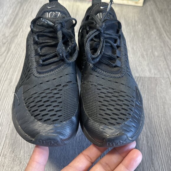 Nike Air Max 270 Triple Black Women's Size 7.5 Shoe Sneakers BQ5776-001 - Picture 5 of 12